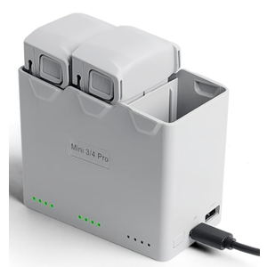 Triple Battery Charger for DJI Mini 5 Pro/ 4 Pro/ 3 Pro/Mini 3, Portable Two-Way Charging Hub Equipped with a USB-A Output Port, Charging Power Up to 36W, Charge Three Batteries in Sequence