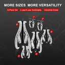 6-Piece Bearing Puller Set, 1"-8" Gear & Pulley Puller, 3-Jaw Industrial Tool with Reversible Jaws