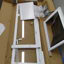Large Dog Door for Sliding Glass Door, Dog Door for Aluminum Frame Sliders,White Frame,Adjustable Height 78" to 82", Patio Sliding Door for Large Dogs Up to 100 lb