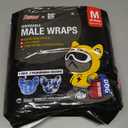 Dono Dog Diapers Male Disposable Male Dog Wraps, 48 Count Wider Doggie Puppy Diapers, Male Belly Bands, Super Absorbent, Leak-Proof Fit, Excitable Urination, Incontinence, M (Medium (18-25inch))