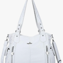 Angel Kiss Handbags for Womens Top-Handle Hobo Purse Roomy Casual Shoulder Bags PU Tote Satchel Purse for Women