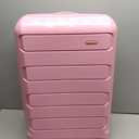 Traveler's Choice Pagosa Hardshell Expandable Luggage with Spinner Wheels, Pink (26)