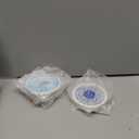 AD Set of 6 Coasters for Drinks Absorbing Round Ceramic Stone Coaster with Cork Base,Tabletop Protection Mat for Mugs and Cups,Office,Kitchen (Indigo Blue)