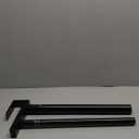 QWORK Removable Double Saddle Rack,Black - PVC Coated - One Size (1 Pack)