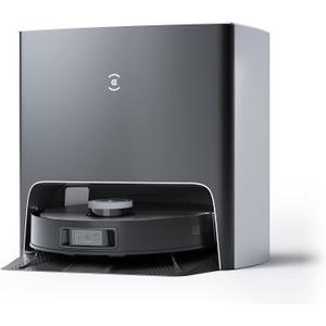 ECOVACS DEEBOT X1 Turbo Robot Vacuum and Mop Combo, 5000Pa Suction, Auto-Cleaning Station, Upgraded Laser Navigation, Obstacle Avoidance, YIKO Voice Assistant, Black