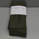 PurpleEssences Set of 12 Cloth Dinner Napkins 100% Cotton 18x18 Inch - Soft Durable Washable - Ideal for Farmhouse Party Christmas Holiday Winter - Perfect Everyday Use Table Linen - Olive Green