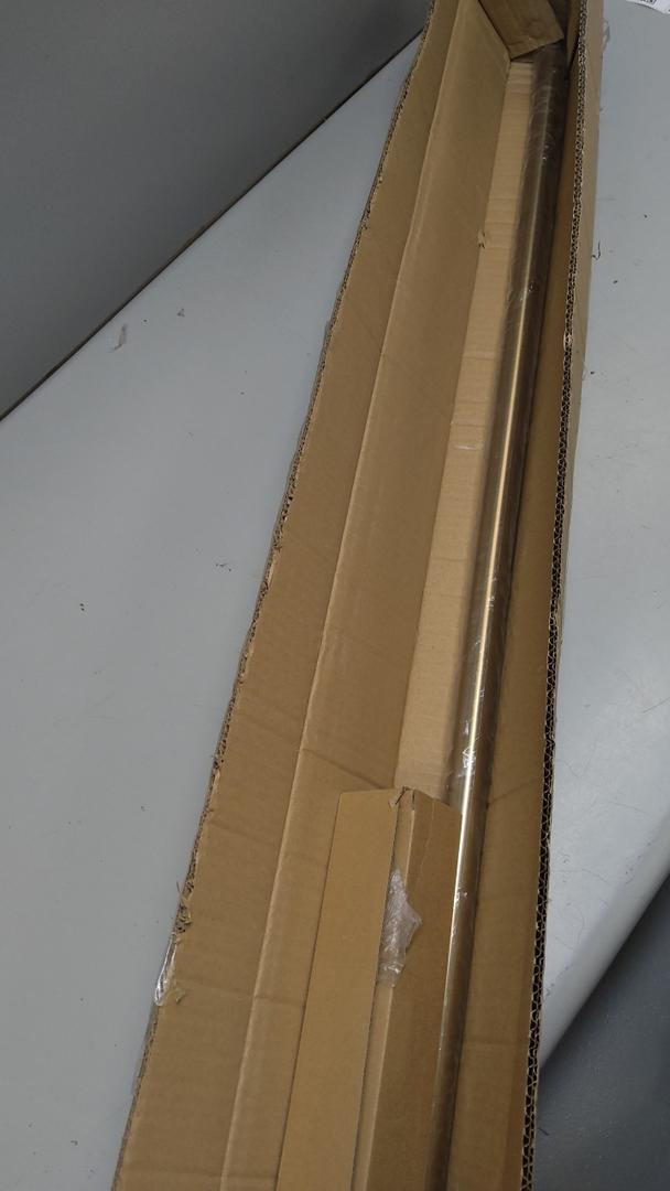 Warm Gold Curtain Rods for Windows 72 to 144 Inches Adjustable Length Heavy Duty 1" Diameter Brass Bronze Long Window Curtain Rod with Solid Metal Finials for Outdoor Farmhouse Bedroom Living Room