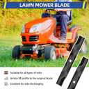 GICOOL AM141034 Lawn Mower Blade for John Deere D130 D110 D105 D125 X300 Z225 Z235 LA135, for 42" Mower Deck, Replaces AM137327 AM141032, 2-Pack