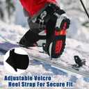 2 Pairs - Ski Boot Covers, Ski Boot Covers for Warmth, Ski Boot Warmer, Ski Boot Cover for Keep Your Feet Dry and Warm, Winter Sport Accessory, Ski Present, Skiing Accessories for Skiers (Large)