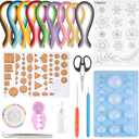 TUPARKA 19 Pcs Paper Quilling Kits 45 Colors 900 Strips Quilling Art Paper DIY Craft