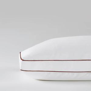 Saatva Latex Pillow - Standard Loft (4 - 5) - Hypoallergenic Pillow with Shredded Latex Core - Breathable - Machine Washable Organic Cotton Cover - Queen (28"x18") 1 Pack