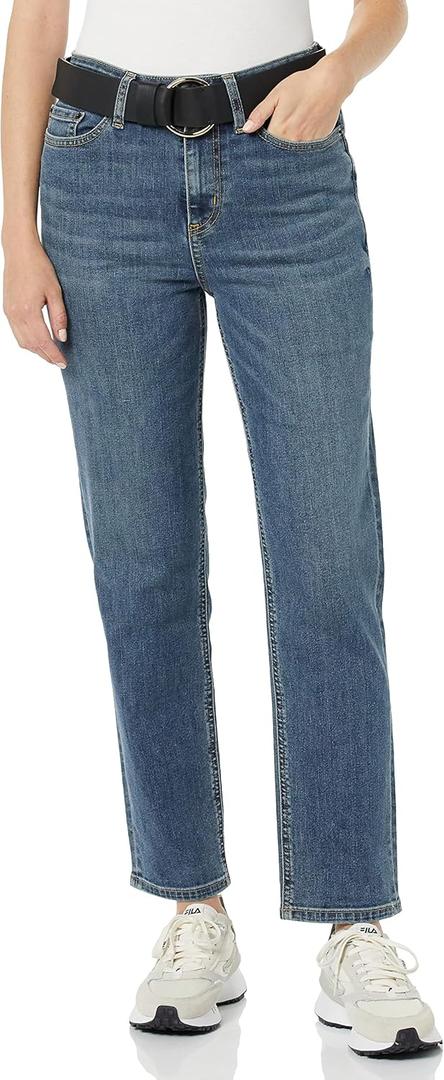 Amazon Essentials Women's High-Rise Straight Jeans - Discontinued Colors (2)