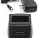 Rapid Desktop Charger Compatible with Icom Radio IC-T7 IC-T7H IC-W32A IC-Z1A IC-T22 IC-T42 IC-W31 Ni-MH Ni-CD Li-ion Battery Charging Dock Cradle Base Drop-in Charge Unit