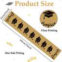 Burlap Graduation Table Runner 7213 Inch 2026 Graduation Party Decorations Jute Congrats Grad Cap Table Runners Rustic Table Runner for Dining Room Kitchen Home Graduation Party Supplies