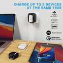 HAPOW Universal Travel Adapter, PD20W International Power Adapter, 2 USB-C & 2 USB-A Fast Charging Travel Charger, All in One Worldwide Travel Plug Adapter, Outlet Adapter for Europe EU UK USA AU