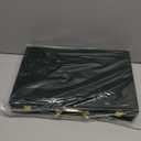 Pickmesh Silverware Case with Lid and Handle, Silverware Storage Box Sterling Silver Flatware Chest Without Silver Tarnish Proof Utensils Organizer for Kitchen Decor Wedding Gifts(Emerald,1 Layer)