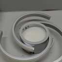 ADISUN LED Modern Ceiling Light,6000K Semi Flush Mount Ceiling Light Fixture, Small Ceiling Lamp for Living Room Bedroom Bathroom Kitchen(D11 in*H2.9 in; 33W) (Silver)