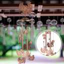 Squirrel Wind Chimes Outdoor Decoration for Women Men Mom Wife Grandma Birthday Gifts Memorial Metal Squirrel Wind Chimes for Outside Indoors, Lawn, Patio, Home, Porch, Yard Decor, Garden Decor