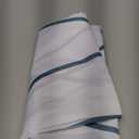 Punkray Lake Blue Shower Curtain for Bathroom with Hooks, Extra Long Shower Curtain Set Stripe Shower Curtains, Weighted Hem Water Repellent Washable, 72 x 72