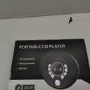 Greadio Portable Bluetooth CD Player with 2000mAh Rechargeable, Personal CD Player for Car with FM Transmitter/AUX, CD Discman Player with Headphone, 120s Anti-Skip, USB Port, Backlight (Black)