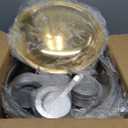 Gold Chafing Dish Buffet Set, 4-Pack 6QT 304 Stainless Steel Round Food Warmers with Lids, Water Pans & Fuel Holders for Catering, Wedding Receptions & Parties