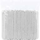 RLECS 100PCS 18cm Disposable White Caps Polypropylene Non Woven Hairnet Elastic Dust Cover Ideal for Food Processing Laboratory Plant Work