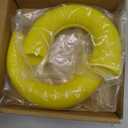 Linskip Tow Hook D Ring Covers Fit for 2021-2024 2025 Ford Bronco Accessories, Rear Bumper Tow Hook Rubber Sleeve Protectors for Bronco Raptor Accessories(Yellow)