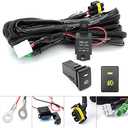 H11 H8 880 881 Fog Light Wiring Harness Socket Wire Connector for 2005-2022 Toyota Tundra Tacoma 4Runner RAV'4 Prius for Scio'n for Lexus with 40A Relay & ON/Off Switch Kits LED Fog Driving Light