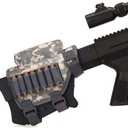 2 x Rifle Buttstock, Hunting Shooting Tactical Cheek Rest Pad Ammo Pouch with 7 Shells Holder