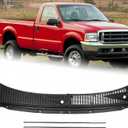 Windshield Wiper Cowl Cover Panel Fit for 1999-2007 Ford F250 F350 F450 F550 Super Duty 2000-2005 Excursion Front Grille Insert Panel Left and Right Side 3C3Z-25022A68-AAA