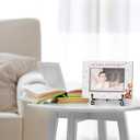 My First Grandchild Picture Frame, Grandkids Grandma Grandpa Gifts Grandparents Gifts, Wooden Photo Frame With Iron Stand, Tabletop Decor -13, 8 inches x 5.7 inches