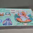 Bright Starts Disney Stitch Ohana Paradise Vibrating Baby Bouncer, Soothing Vibrations Infant Seat with 2 Sensory Toys, 0-6 Months