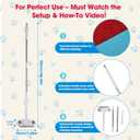 Dafunaiga Pet Hair Remover with Extended Long Handle - Electrostatic Pet Hair Removal Tool for Dog & Cat Hair on Couch, Carpet, Furniture, Car Seats