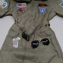 TOKYO REVENGERS Women Fighter Pilot Costume Air Force Flight Dress Halloween Cosplay Costume With Accessories Set(M)