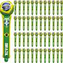 50 PCS Thunder Sticks, 24 Inch Brazil Cheer Sticks for World Cup, Noisemaker for Sporting Events, Boom Boom Stick for Watch Party