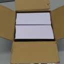 bUCLA 100PCS White Square Plastic Plates-6inch Disposable Cake Plates- Premium Hard Square Small Appetizer Plates for Wedding/Party