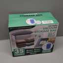 Cozy Essential 35 Pack Vacuum Storage Bags with Portable Rechargeable Wireless Portable Electric Pump, Vacuum Seal Space Saver Bags for Clothing, Pillows, Blanket, Bedding, Comforters