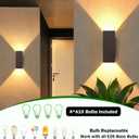 iYogaled Dusk to Dawn Outdoor Wall Light,Patio Wall Light Fixture, Oil Bronze Porch Lights Outdoor Wall, Anti Rust Waterproof Outside Wall Sconces for Garage, Balcony, Entrance - ETL