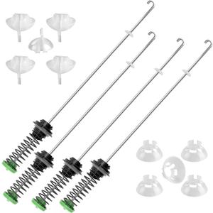Washer Suspension Rod Kit fit for Maytag Bravos MCT MVWC565FW2 MVWX655DW1 MVWX655DW2 MVWX655DW0 MVWC555DW1 MVW4505MW1 MVW4505MW2 MVW5035MW0 MVW5035MW2 MVW5430MW0 MVWC555DW0 MVWC565FW1 prime&swift