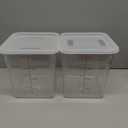 2 Pack 8Qt Clear Food Storage Containers with Lids – BPA-Free Stackable Kitchen Organizer for Pantry, Fruits, Vegetables, Meal Prep & Dough Proofing