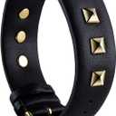 Golden Rivets Studs Leather Bands Compatible with Apple Watch Ultra SE Series 8 7 6 5 4 3 49mm 45mm 44mm 42mm 38mm 40mm 41mm, Jewelry Bracelet Wristband Replacement Strap for iWatch Bands