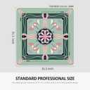 Mahjong Mat, 31.531.5 Inches Mahjong mat for Table, Anti-Slip Noise Reduction Waterproof Easy Clean, Foldable No Creases mah jongg Mat with Bag & Rules for American Mahjong & Board Games, 31.5x31.5