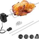 BBQ Rotisserie Grill Kit for Masterbuilt Gravity MB20091220 Rotisserie Kit, Masterbuilt Gravity Series 560 1050 800 Smoker Accessories, Masterbuilt Gravity Series Grill Rotisserie Spit Kit Accessories (for Monument 4-Burner Grills)