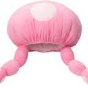 ComfyCamper Mushroom Hat Costume for Adults - Womens Mens Pink Red White Cosplay Halloween Costumes Boys Girls Women