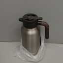 68oz Thermal Coffee Carafe, Stainless Steel Carafes for Hot Liquids 24 Hours, Insulated Coffee Carafes For Keeping Hot Coffee, Hot Water, Tea, Hot Beverage (Silver)