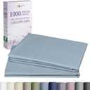 California Design Den King Size Pillowcases Set of 2-1000 Thread Count Sateen, Soft and Thick 100% Cotton King Size Pillow Covers, Durable - Blue