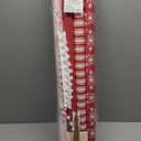 BIOBROWN Christmas Wrapping Paper with Tags and Trim Ribbon - 30" X 10' Per Roll (4 Rolls: 100 sq. ft. ttl.) - Toile Scene Design for Christmas, Party, Xmas, Holiday