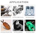 7 PCS Non Woven Abrasive Buffing Wheels Drill Attachment, Scouring Pads Wheel with 1/4" Shank for Polishing Mirror Stainless Steel Copper Aluminum Wood Wares 320 Grit