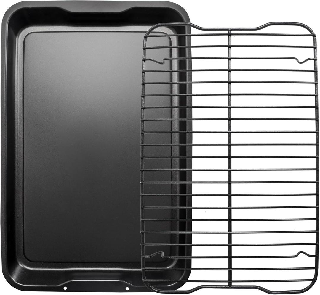 Foodi Non-Stick Bakeware Set, Repalcement for Ninja Foodi NeverStick Cookware with 15'' x 10'' Baking Sheet & Cooling Rack, Food Grade - No PFOA, Oven Safe up to 500F, Dishwasher Safe