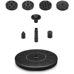 Mini Solar Water FountainSolar Powered Water Floating Fountain for Garden, Ponds, Fish Tank and Aquarium Decoration (New 13CM)